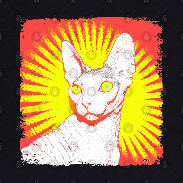 Cornish Rex Pop Art - Cat Lover Gift by PawPopArt